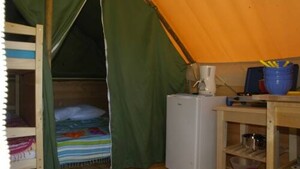 Lodge Trappeur 18m² - 2 bedrooms - without toilet blocks, the tepee, comfort moreover
