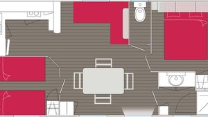 Savanah CLASSIC -2 habitaciones 30m²- *Aire acondicionado, terraza, TV*
