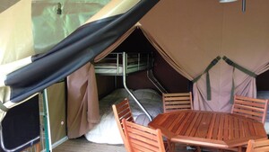 Bungalow tent Victoria (2 kamers, maximaal 5 personen)