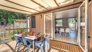 Mobile home Garden 3 bd | PREMIUM - 33m² - covered terrace - TV - dishwasher - plancha - bath