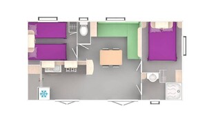 Bungalow  Evolution 31m² (2 bedrooms, maximum 4 persons)