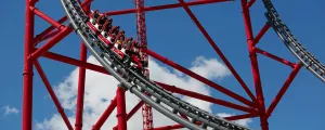 Grand huit du parc d'attraction Port Aventura à Salou en Espagne