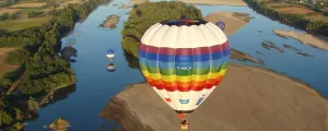 Montgolfière au-dessus de la Loire