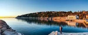 Port de Duino-Aurisina prés de Trieste en Italie