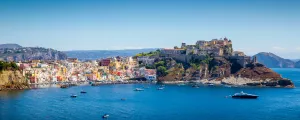 L'ile de Procida, sur la côte Amalfitaine dans la région de Campanie