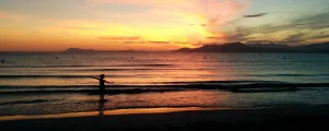 Couché de soleil sur la presqu'île de Giens