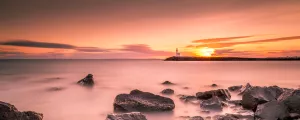 Phare du Cap d'Agde au coucher du soleil