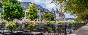 Vue de l'Odet qui traverse Quimper 