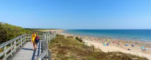 Vue de la plage du Bois-Plage-en-Ré sur l'Île de Ré 