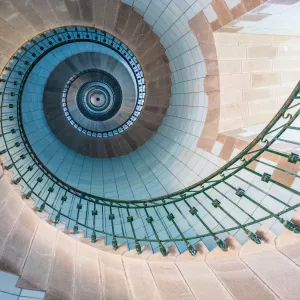 Oeil du phare de l'Île Vierge dans le Finistère en Bretagne