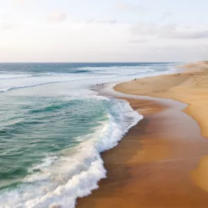 Plage landaise sur le littoral atlantique