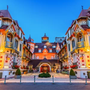 Architecture de Deauville bord de mer en Normandie France