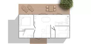 Cottage MAGNOLIA 32m² (2 slaapkamers)