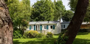 Stacaravan Standard 20m² (1 slaapkamer) + terras + TV