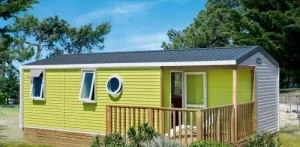 Mobilheim Côté Confort 25m² (2 Zimmer) + TV + Integrierte Terrasse + BBQ - Anreise Sonntag