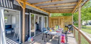 Homeflower Premium - 29 m² - 2 slaapkamers + overdekt terras van 21 m² + AIRCONDITIONING + TV