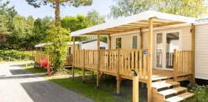 Stacaravan Confort 34m² (3 slaapkamers) + terras + TV + Vaatwasmachine