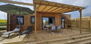 Stacaravan Elégance met airconditioning 3 slaapkamers + TV