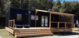 Mobil-home 35m² Premium + (3ch-6/7pers) + Terrasse + LV + TV + Clim