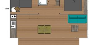 Kabana toilée de luxe - 46 m²