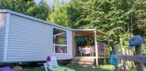 Stacaravan Prestige met airconditioning 2 slaapkamers + TV