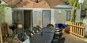 5-bedroom mobile home (+ 1 convertible) - Covered terrace