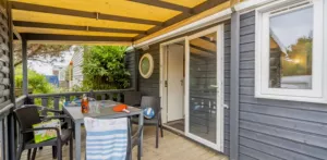 Stacaravan Comfort met airconditioning 3 slaapkamers + TV