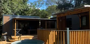 Mobil-home double Riala avec bain nordique (Gamme Exclusive) - D -