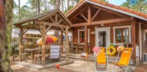 Houten chalet voor 4/5 personen