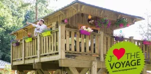 La Cabane du Voyage - Hut op palen 1 kamer 24m² + Terras 16m²