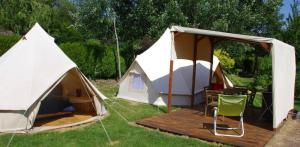 Nomadische tent 36m² 2 Kamers + Terras 10m² - Geen eigen sanitair