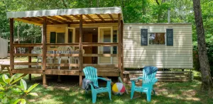 Stacaravan Eco 4pers 38m² overdekt terras 2 kamers