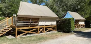 Ecolodge toilé Standard  21m² - 2 slaapkamers (zonder privé sanitair)