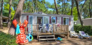 Klassieke stacaravan met 3sk (zonder TV) | STANDARD - 30m² - open terras