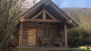 Cottage Valdône - 24m2- 2 slaapkamers, hut fuste in echte houten rondingen
