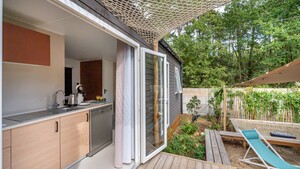 Mobile-home Tribu 5bd | PREMIUM 56m²- sheltered terrace- 2 bathrooms - TV - Plancha