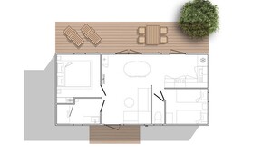 NEW 2023 ! Cottage MAGNOLIA + jacuzzi 32m² (2 slaapkamers)