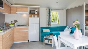 Mobil home Family 3 chambres, 6 places, 34 m², télévision, terrasse (modèle 2018-2019)