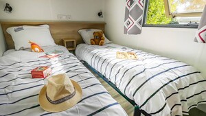 Lodge PREMIUM 2 bedrooms + covered terrace + dishwasher + TV (32m²/2024)