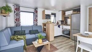 Lodge SERENITY SPA PREMIUM 2 bedrooms + SPA + Covered terrace + Dishwasher + TV (32m²/2024)