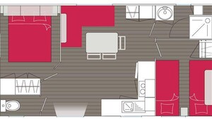 Océane CLASSIC -2 habitaciones 27m²- *Aire acondicionado, terraza, TV*
