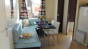 Mobil-home Confort + FAMILY  27m² (2 Habitaciones - Terraza cubierta 15m²) + TV
