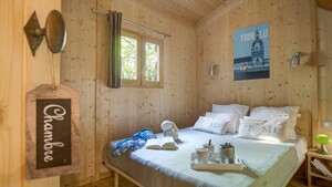 La Cabane du Voyage - Hut op palen 1 kamer 24m² + Terras 16m²