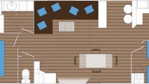 Manado COMFORT- 2 habitaciones 40m²- *Aire acondicionado, terraza, TV*