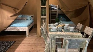 KALAHARI tent 25m² - 2 slaapkamers - ZONDER BADKAMERS