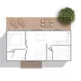 Cottage MAGNOLIA 32m² (2 slaapkamers)