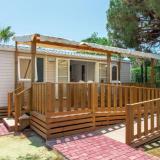 Stacaravan Confort 35m² - 2 slaapkamers + terras + CLIM - voor mindervaliden