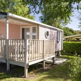 Standaard stacaravan 26m² - 2 slaapkamers - half overdekt terras - TV
