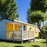 Comfortabele stacaravan 28m² - 2 slaapkamers - halfoverdekt terras - TV