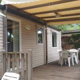 Stacaravan Family Confort 32m² (3 kamers) + overdekt terras + Clim